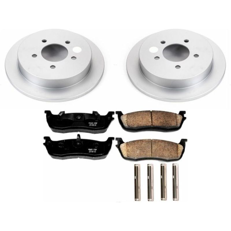 PSB Z17 Evolution Coated Kit - Power Stop 00-02 Ford Expedition Rear Z17 Evolution Geomet Coated Brake Kit