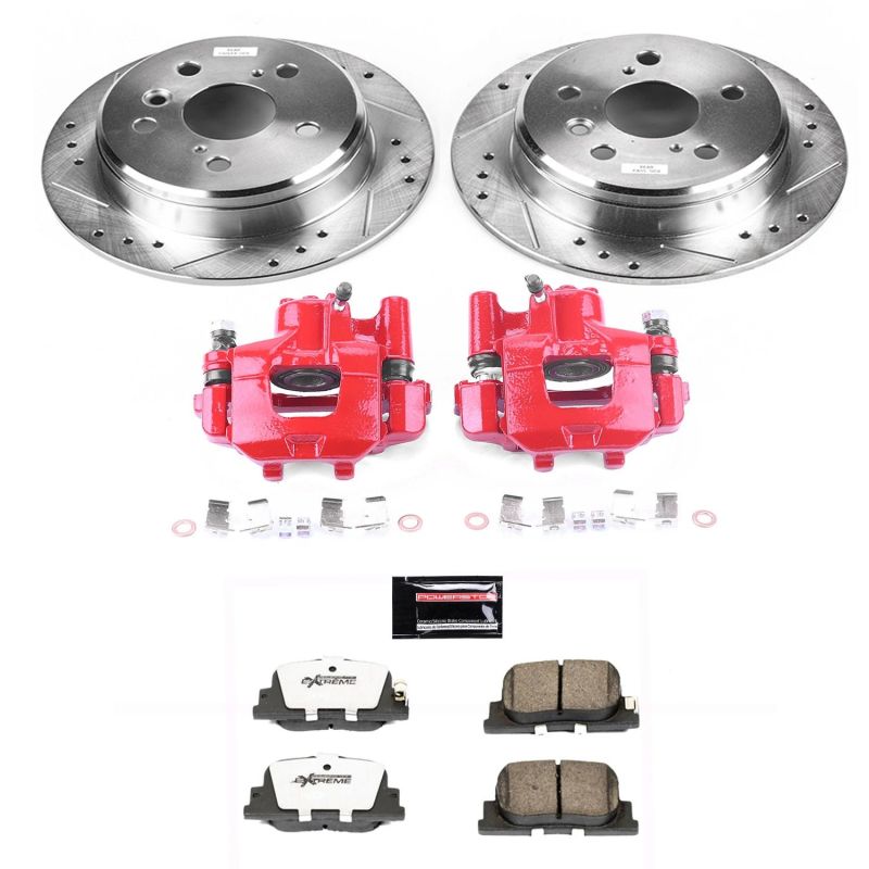 PSB Z26 Street Kit w/Cals - Power Stop 00-01 Lexus ES300 Rear Z26 Street Warrior Brake Kit w/Calipers