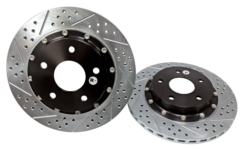 BAE Eradispeed Rotors - Baer Brakes 86-95 Chevrolet Corvette Eradispeed+ Front SDZ 2-Piece Performance Brake Rotors
