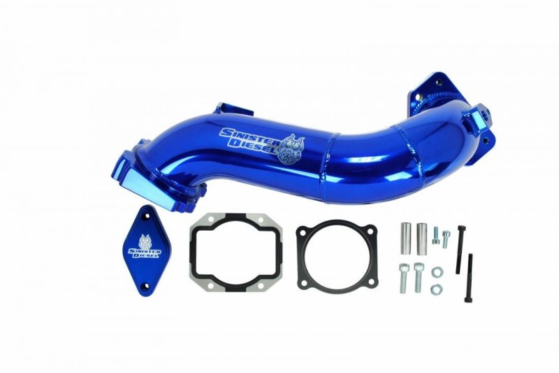 SIN Intake Elbows - Sinister Diesel 11-15 Chevy Duramax LML Intake Bridge