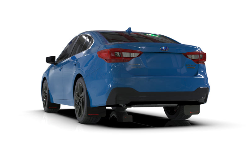RAL UR Blk Flap/Rd Logo - Rally Armor 20-25 Subaru Legacy Black UR Mud Flap w/Red Logo