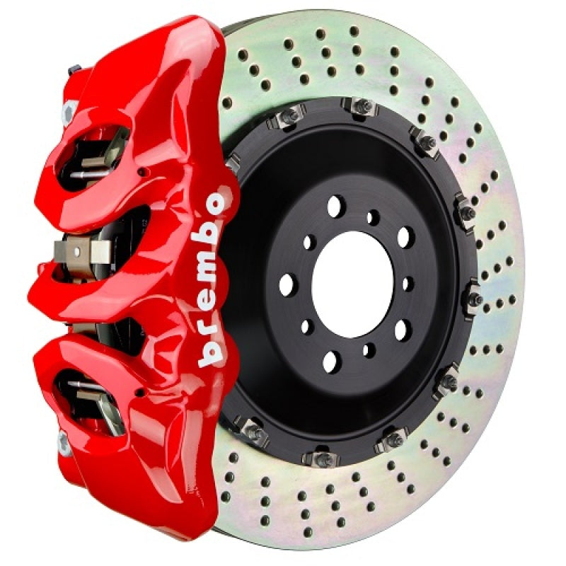 BRB Big Brake Kits - Brembo 25+ BMW X3 30 xDrive/BMW X3 M50 xDrive Fr GT BBK 6 Piston Cast 405x34 2pc Rotor Drilled - Red