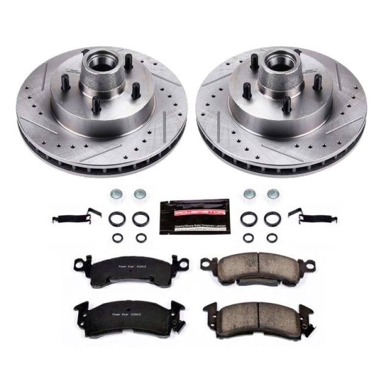 PSB Z23 Evolution Kit - Power Stop 71-73 Buick Centurion Front Z23 Evolution Sport Brake Kit