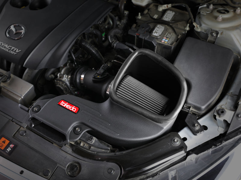AFE Takeda Stage-2 Cold Air Intakes - aFe Takeda Stage-2 Pro Dry S Cold Air Intake System 14-18 Mazda 3 L4-2.0L (Black)