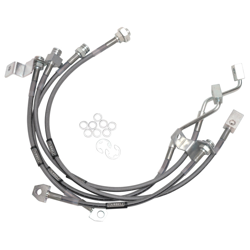 RUS Brake Line Kits - Russell Performance 99-06 Ford Excursion 4WD with 4in-5.5in lift Brake Line Kit