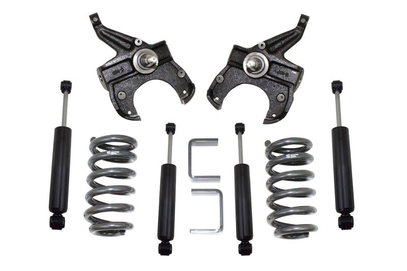 MXT Lowering Spindles - MaxTrac 73-87 Chevrolet C10 2WD 5in/5in Lowering Coil Kit (1in Rotor)