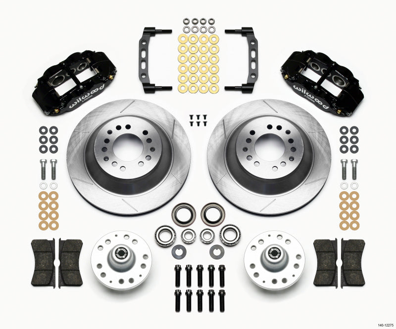 WIL Superlite Brake Kit - Wilwood Narrow Superlite 6R Front Hub & 1PC Rtr Kit 12.88in 74-80 Pinto/Mustang II Disc Spindle only