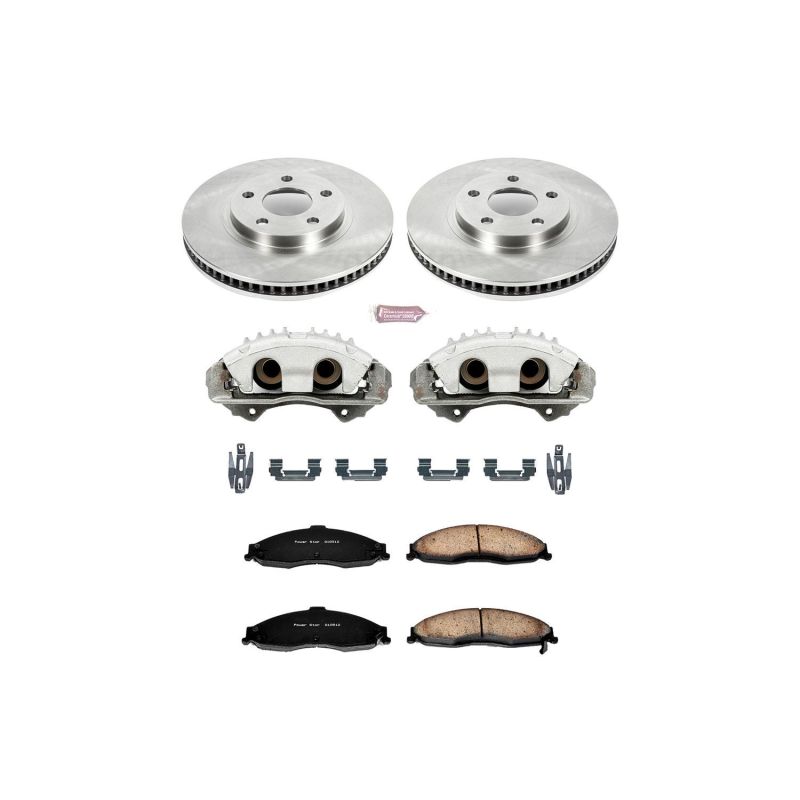 PSB Autospecialty Kit w/Cals - Power Stop 98-02 Chevrolet Camaro Front Autospecialty Brake Kit w/Calipers