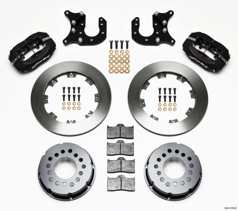 WIL Dynalite Brake Kit - Wilwood Forged Dynalite P/S Rear Kit Mopar-Dana 2.72in Offset