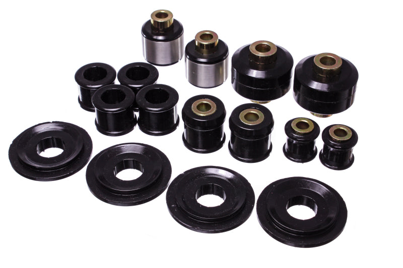 ES Cntrl Arm Bushings - Black - Energy Suspension 2015 Ford Mustang Rear Control Arm Bushing Set - Black