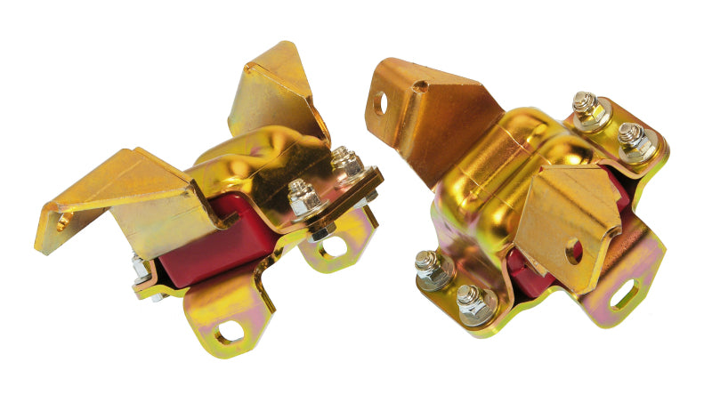 PRO Engine Mounts - Red - Prothane 65-73 Ford Mustang V8 Motor Mounts - Red