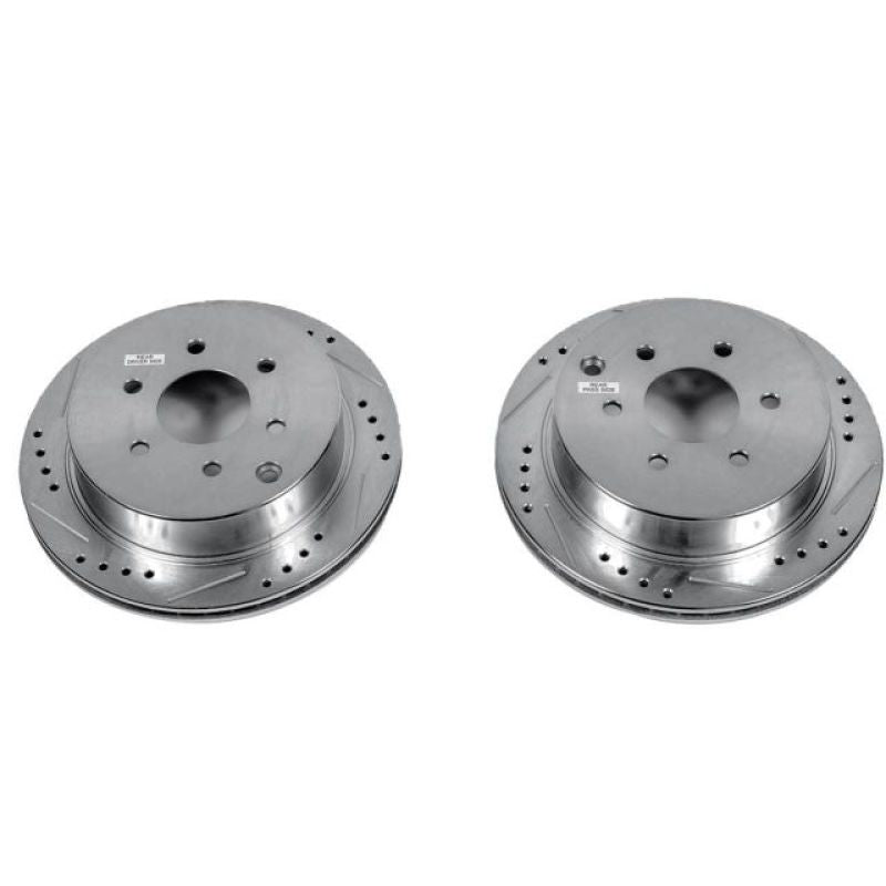 PSB Evolution Drill/Slot Rotor - Power Stop 05-19 Nissan Frontier Rear Evolution Drilled & Slotted Rotors - Pair