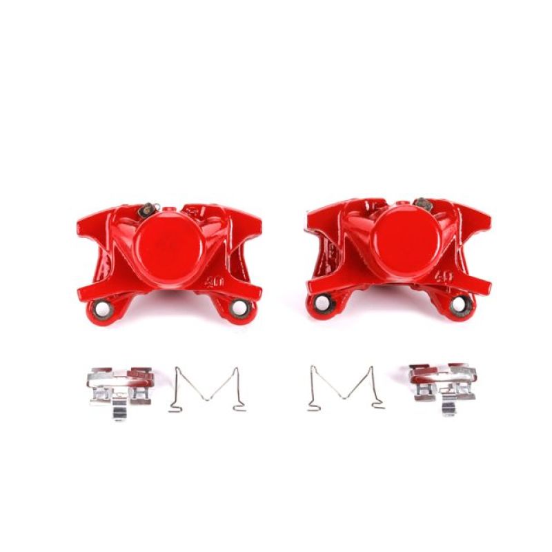 PSB Red Calipers - Power Stop 01-05 Lexus IS300 Rear Red Calipers w/o Brackets - Pair
