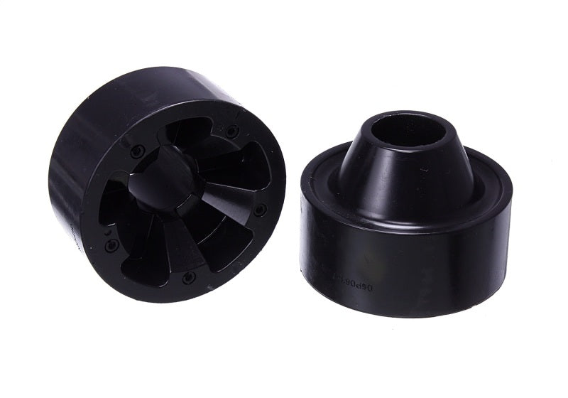 ES Spring Isolators - Black - Energy Suspension 07-17 Jeep Wrangler (JK) Black Rear Coil Spring Spacer 1-3/4in Lift Set