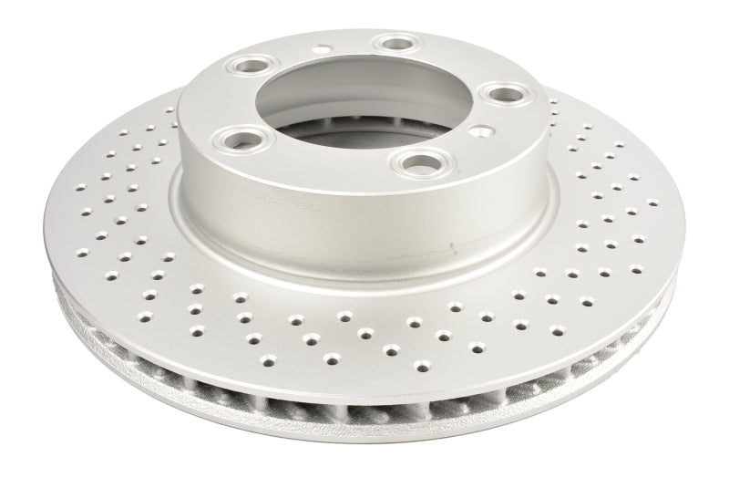 DBA En-Shield Standard Rotors - DBA 05-06 Porsche Boxster S (w/Iron Rotor) Coupe Front Right En-Shield OE Drilled Rotor