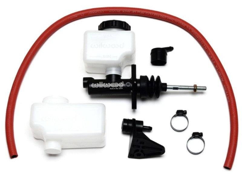 WIL Master Cylinder - Wilwood Short Remote M/C Kit 5/8in Bore 3/8in-24 Banjo Outlet