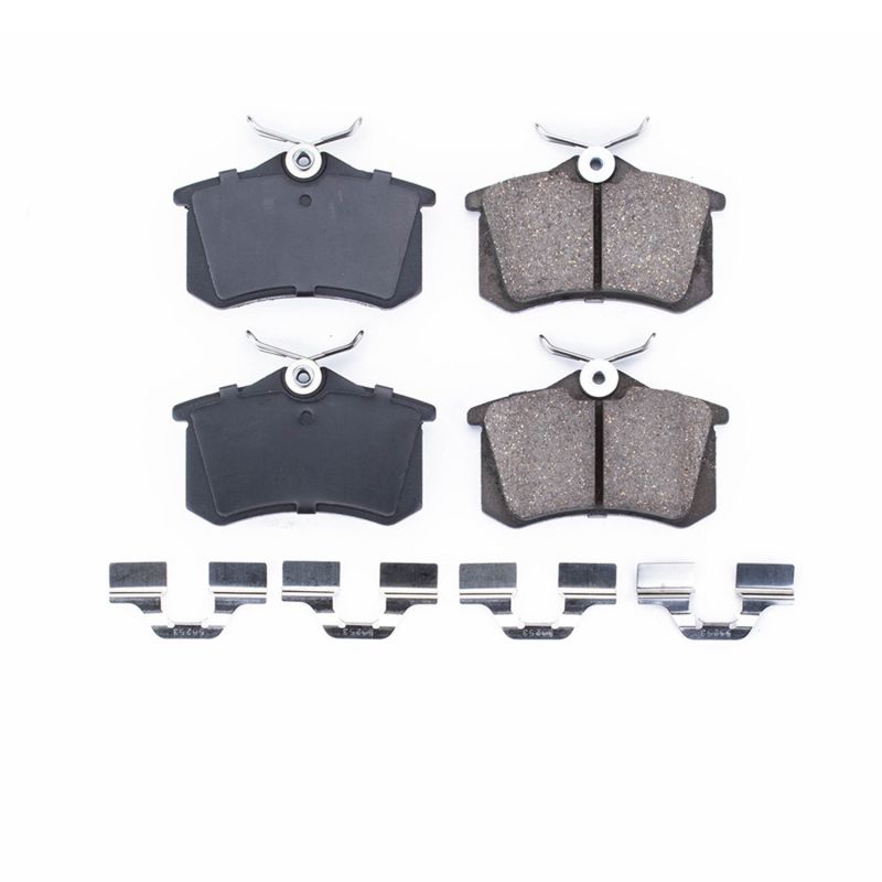 PSB Z17 Evolution Brake Pads - Power Stop 10-13 Audi A3 Rear Z17 Evolution Ceramic Brake Pads w/Hardware