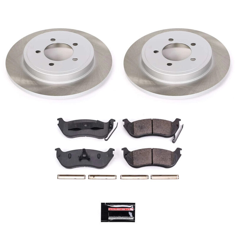 PSB Semi-Coated Rotor Kits - Power Stop 07-10 Mercury Mountaineer Rear Semi-Coated Rotor Kit