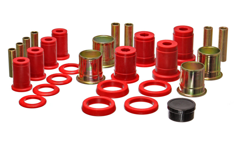 ES Cntrl Arm Bushings - Red - Energy Suspension 75 Chevy Monza/Vega Red Rear Control Arm Bushing Set