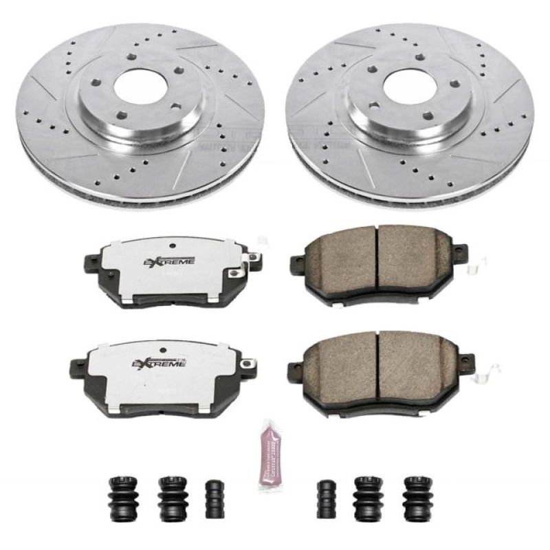 PSB Z26 Street Warrior Kit - Power Stop 03-05 Infiniti FX35 Front Z26 Street Warrior Brake Kit