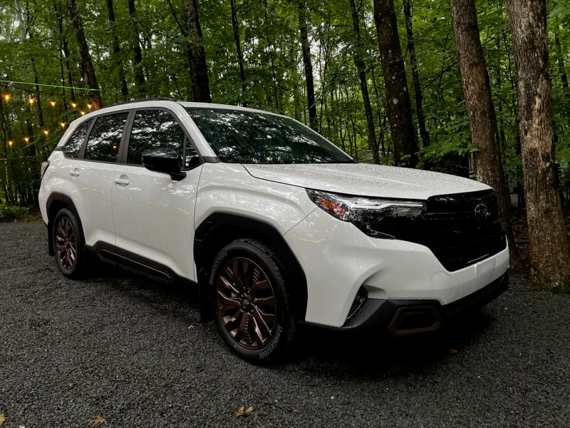 RAL UR Blk Flap/Rd Logo - Rally Armor 25-26 Subaru Forester & Hybrid Black UR Mud Flap w/Red Logo