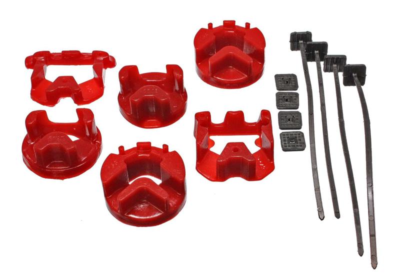 ES Trans Mounts - Red - Energy Suspension 95-99 Chrysler Neon Red Motor & Transmission Mount Inserts