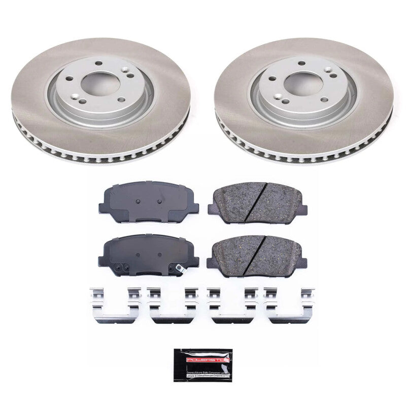 PSB Semi-Coated Rotor Kits - Power Stop 11-15 Kia Optima Front Semi-Coated Rotor Kit