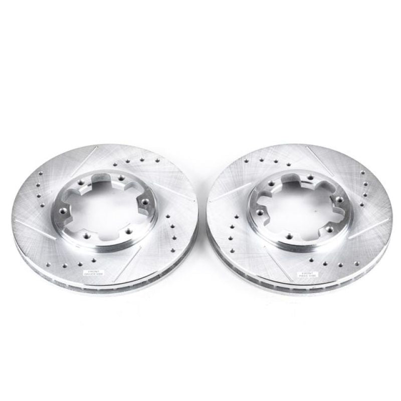 PSB Evolution Drill/Slot Rotor - Power Stop 03-04 Nissan Frontier Front Evolution Drilled & Slotted Rotors - Pair