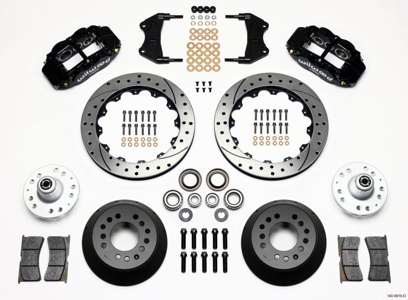 WIL Superlite Brake Kit - Wilwood Narrow Superlite 6R Front Hub Kit 12.88in Drilled WWE ProSpindle