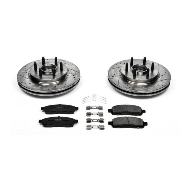 PSB Evolution Drill/Slot Rotor - Power Stop 06-08 Lincoln Mark LT Front Z23 Evolution Brake Kit