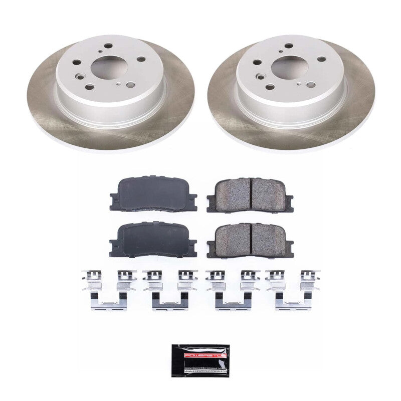 PSB Semi-Coated Rotor Kits - Power Stop 01-03 Toyota Highlander Rear Semi-Coated Rotor Kit