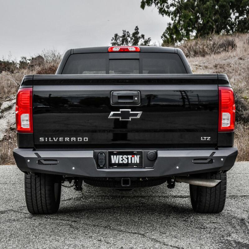 WES Pro-Series Bumpers - Westin 14-18 Chevy Silverado 1500 Pro-Series Rear Bumper - Textured Black