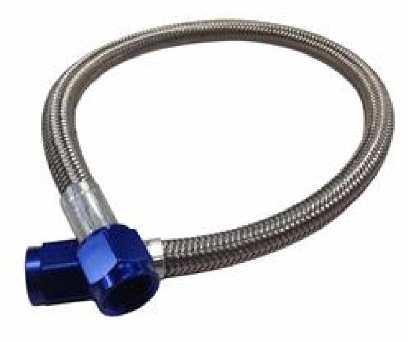 FRA Brake Lines - Fragola -4AN Hose Assembly Straight x Straight 192in Blue Nuts Nitrous Supply Line (16 Feet)
