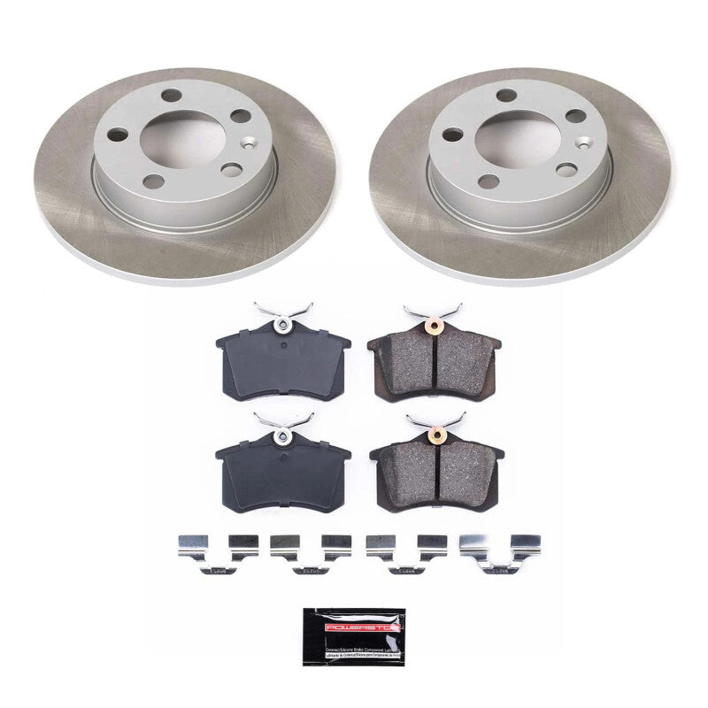 PSB Semi-Coated Rotor Kits - Power Stop 00-06 Audi TT Rear Semi-Coated Rotor Kit