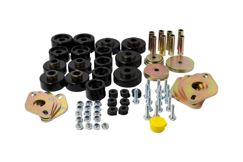 ES Body Mounts - Black - Energy Suspension 09-18 Ram 1500 Ext Cab/ Crew Cab Body Mount Set - Black