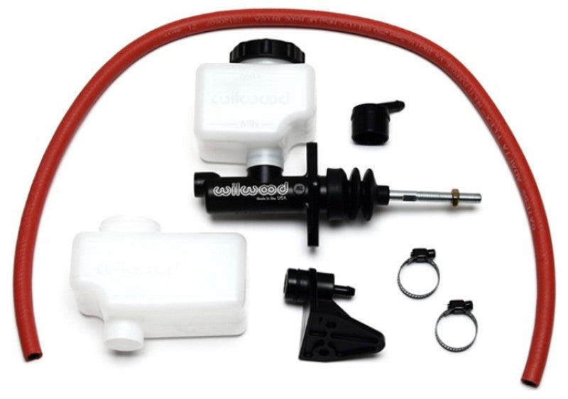 WIL Master Cylinder - Wilwood Short Remote M/C Kit 13/16in Bore 3/8in-24 Banjo Outlet