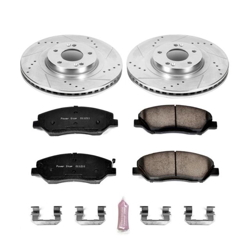 PSB Z23 Evolution Kit - Power Stop 13-16 Hyundai Santa Fe Front Z23 Evolution Sport Brake Kit
