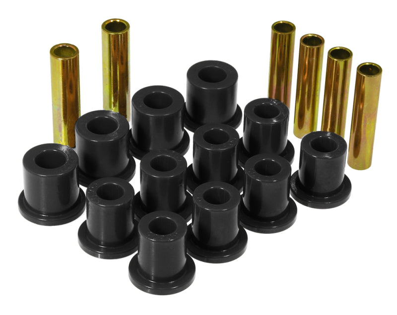 PRO Spring/Shackle Bush- Blk - Prothane 80-98 Ford Spring Bushings - Black