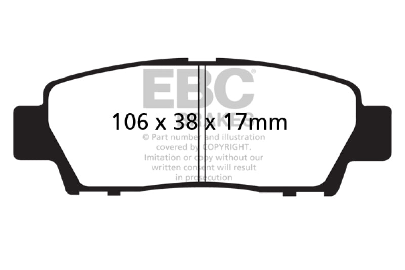 EBC Ultimax2 Brake Pad Sets - EBC 95-96 Toyota Avalon 3.0L Ultimax Rear Brake Pads