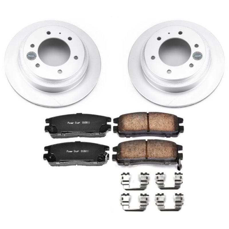 PSB Z17 Evolution Coated Kit - Power Stop 96-99 Acura SLX Rear Z17 Evolution Geomet Coated Brake Kit