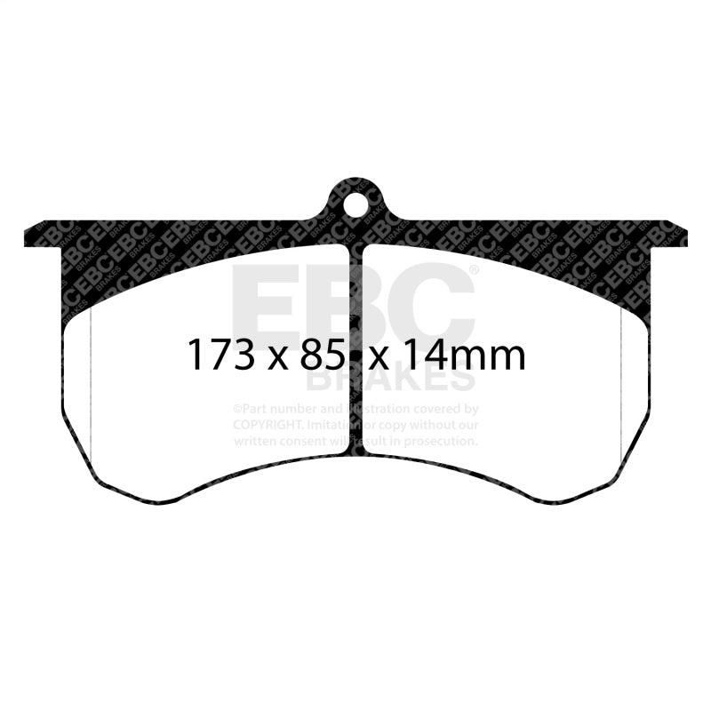 EBC Bluestuff Brake Pad Sets - EBC 2015+ Am General HMMWV M1152 6.5L TD Bluestuff Front Brake Pads