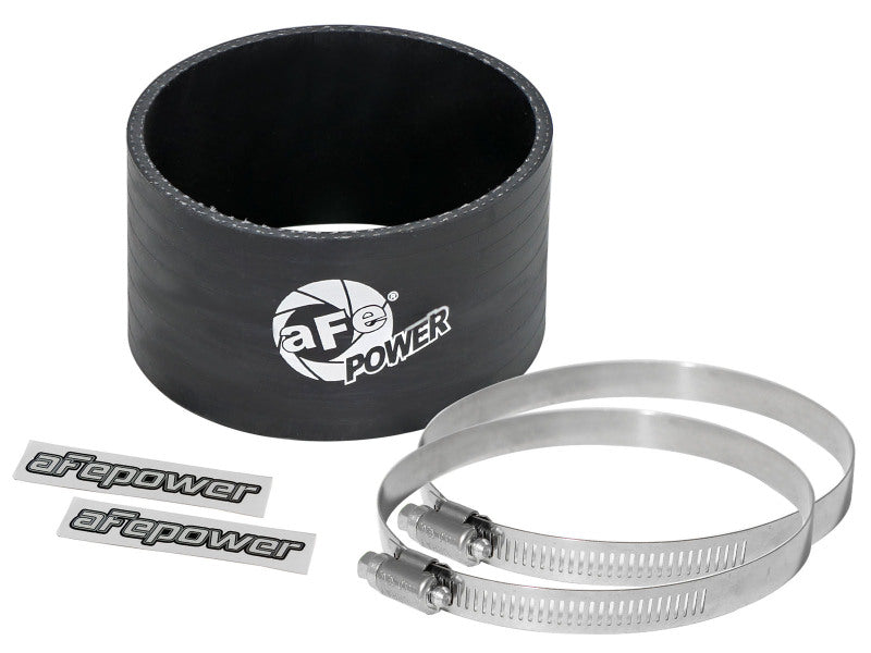 AFE Elbow Reducing Couplers - aFe Magnum FORCE CAI Univ. (3-1/2in ID x 2in L) Straight Coupler - Black