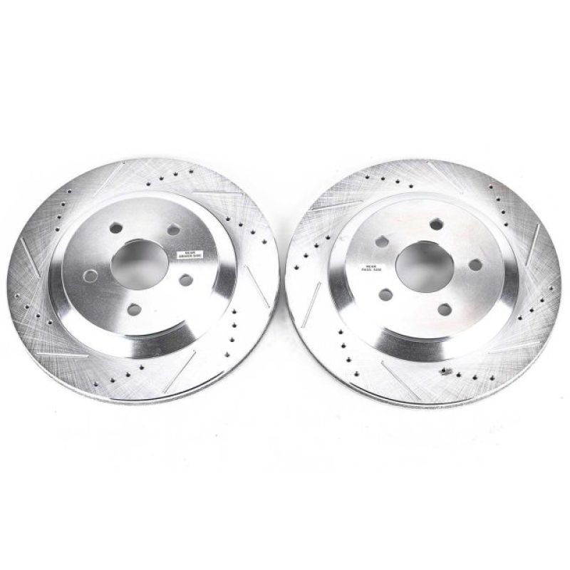 PSB Evolution Drill/Slot Rotor - Power Stop 04-07 Ford Freestar Rear Evolution Drilled & Slotted Rotors - Pair