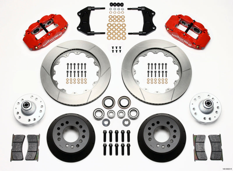 WIL Superlite Brake Kit - Wilwood Narrow Superlite 6R Front Hub Kit 14.00in Red WWE ProSpindle