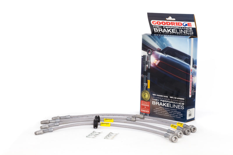 GR G-Stop Brake Line Kits - Goodridge 04-13 Mazda 3/Mazdaspeed3 Stainless Steel Brake Line Kit