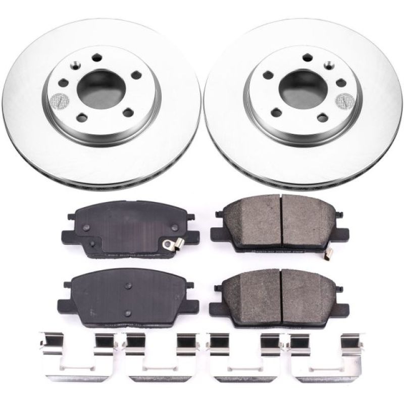 PSB Z17 Evolution Coated Kit - Power Stop 18-19 Buick LaCrosse Front Z17 Evolution Geomet Coated Brake Kit