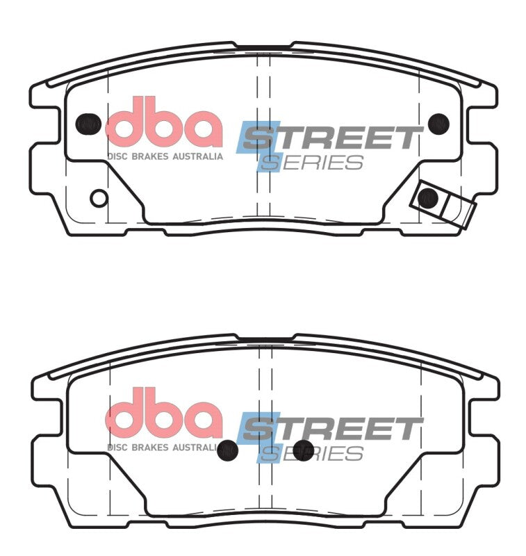 DBA Street Series Brake Pads - DBA 12-15 Chevrolet Captiva Sport Street Series Rear Brake Pads
