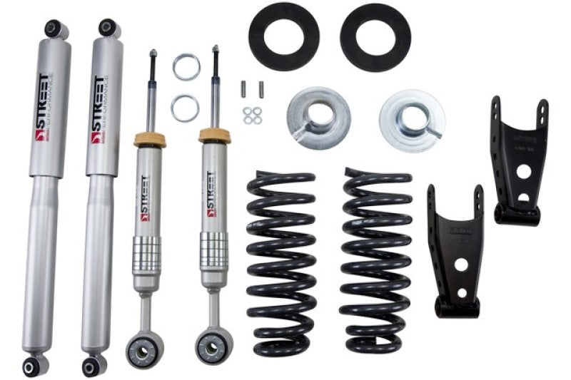 BT Lower Kit w SP Shocks - Belltech LOWERING KIT 09-13 Ford F-150 (All Cabs) Short Bed 2WD 2in-3in F/ 2in R Drop w/SP Shocks