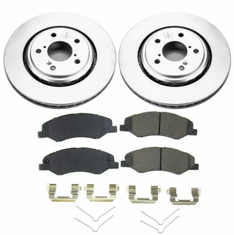 PSB Z17 Evolution Coated Kit - Power Stop 18-19 Honda Odyssey Front Z17 Evolution Geomet Coated Brake Kit