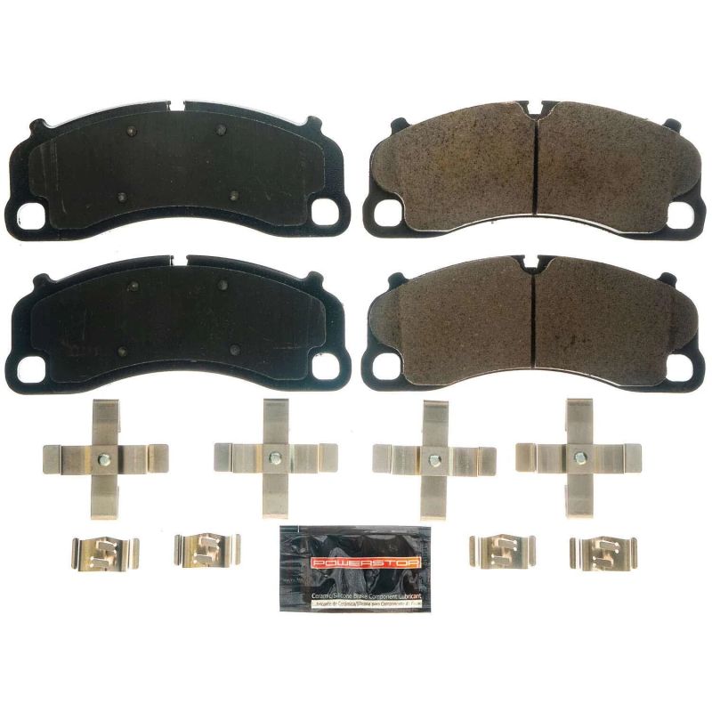 PSB Z23 Evolution Brake Pads - Power Stop 14-18 Porsche 911 Front Z23 Evolution Sport Brake Pads w/Hardware